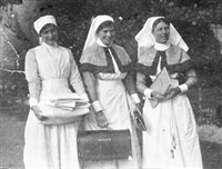 Two QARANC nurses with an Auxiliary