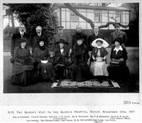 The Royal party at Sidcup, November 1917