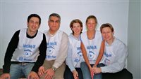 The Newcastle team. Omar Ahmed, Amir al Ali, Anaesthetist Morag Rentonand theatre nurse Jill Horner and Cameron Raine