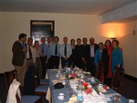 The Newcastle and Birmingham teams unite at the Islamabad Club